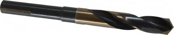 Triumph Twist Drill 94138 Reduced Shank Drill Bit: 19/32 Dia, 1/2 Shank Dia, 118 0, High Speed Steel 