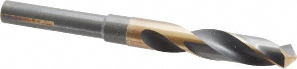 Triumph Twist Drill 94140 Reduced Shank Drill Bit: 5/8 Dia, 1/2 Shank Dia, 118 0, High Speed Steel 