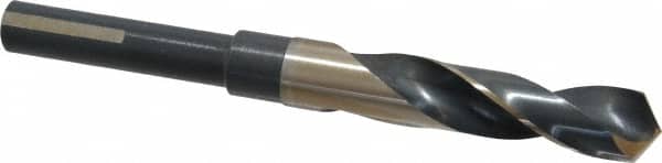 Triumph Twist Drill 94142 Reduced Shank Drill Bit: 21/32 Dia, 1/2 Shank Dia, 118 0, High Speed Steel 