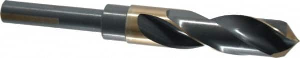 Triumph Twist Drill 94154 Reduced Shank Drill Bit: 27/32 Dia, 1/2 Shank Dia, 118 0, High Speed Steel 