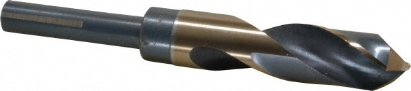 Reduced Shank Drill Bit: 7/8'' Dia, 1/2'' Shank Dia, 118 0, High Speed Steel