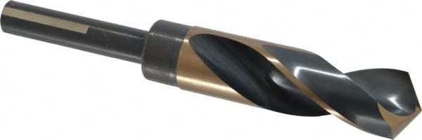 Triumph Twist Drill 94160 Reduced Shank Drill Bit: 15/16 Dia, 1/2 Shank Dia, 118 0, High Speed Steel 
