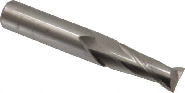 OSG 402-3906 Square End Mill: 25/64 Dia, 1 LOC, 7/16 Shank Dia, 2-3/4 OAL, 2 Flutes, Solid Carbide Image