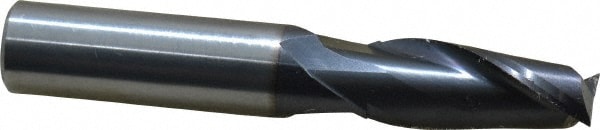 OSG 402-421911 Square End Mill: 27/64 Dia, 1 LOC, 7/16 Shank Dia, 2-3/4 OAL, 2 Flutes, Solid Carbide Image