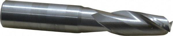 Square End Mill: 29/64 Dia, 1 LOC, 1/2 Shank Dia, 3 OAL, 2 Flutes, Solid Carbide Image