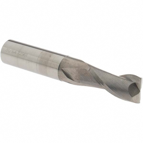 OSG 402-4844 Square End Mill: 31/64 Dia, 1 LOC, 1/2 Shank Dia, 3 OAL, 2 Flutes, Solid Carbide Image