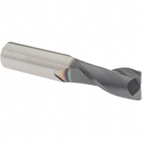 OSG 402-750011 Square End Mill: 3/4 Dia, 1-1/2 LOC, 3/4 Shank Dia, 4 OAL, 2 Flutes, Solid Carbide Image