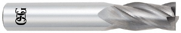 OSG 404-359411 Square End Mill: 23/64 Dia, 7/8 LOC, 3/8 Shank Dia, 2-1/2 OAL, 4 Flutes, Solid Carbide Image