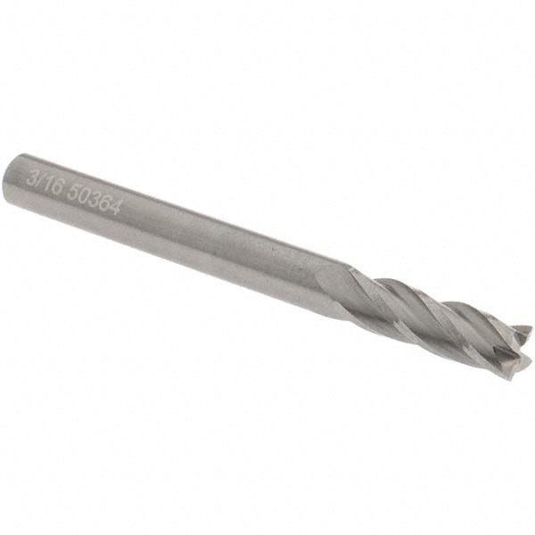 3//8/" LOC 3//16/" Shank Diam 4 Flute Solid Carbide... 2/" OAL Accupro 3//16/" Diam