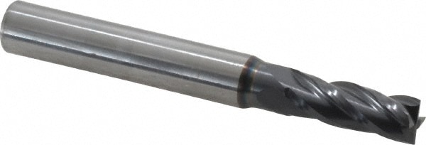 OSG 404-265611 Square End Mill: 17/64 Dia, 3/4 LOC, 5/16 Shank Dia, 2-1/2 OAL, 4 Flutes, Solid Carbide Image