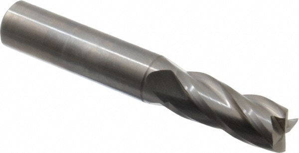 OSG 404-4219 Square End Mill: 27/64 Dia, 1 LOC, 7/16 Shank Dia, 2-3/4 OAL, 4 Flutes, Solid Carbide Image