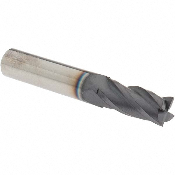 OSG 404-421911 Square End Mill: 27/64 Dia, 1 LOC, 7/16 Shank Dia, 2-3/4 OAL, 4 Flutes, Solid Carbide Image