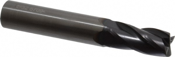 OSG 404-468811 Square End Mill: 15/32 Dia, 1 LOC, 1/2 Shank Dia, 3 OAL, 4 Flutes, Solid Carbide Image