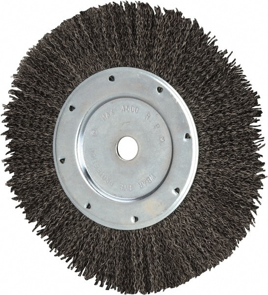 Value Collection - Wheel Brush: 8″ Wheel Dia, Crimped - 74039041