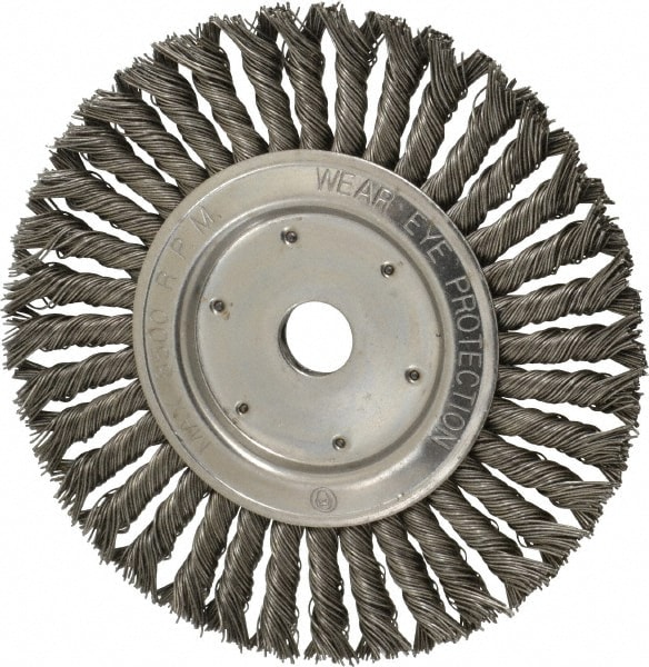 Value Collection S00652040 Wheel Brush: 8" Wheel Dia, Knotted Image