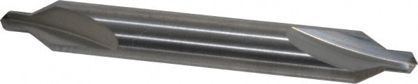 Combo Drill & Countersink: #3, 1/4" Body Dia, Solid Carbide