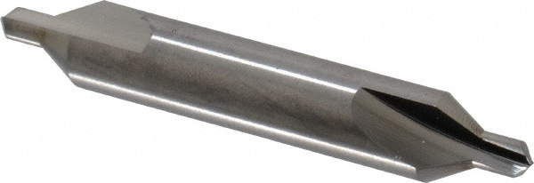 Combo Drill & Countersink: #5, 7/16" Body Dia, Solid Carbide