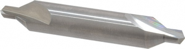 Combo Drill & Countersink: #6, 1/2" Body Dia, Solid Carbide