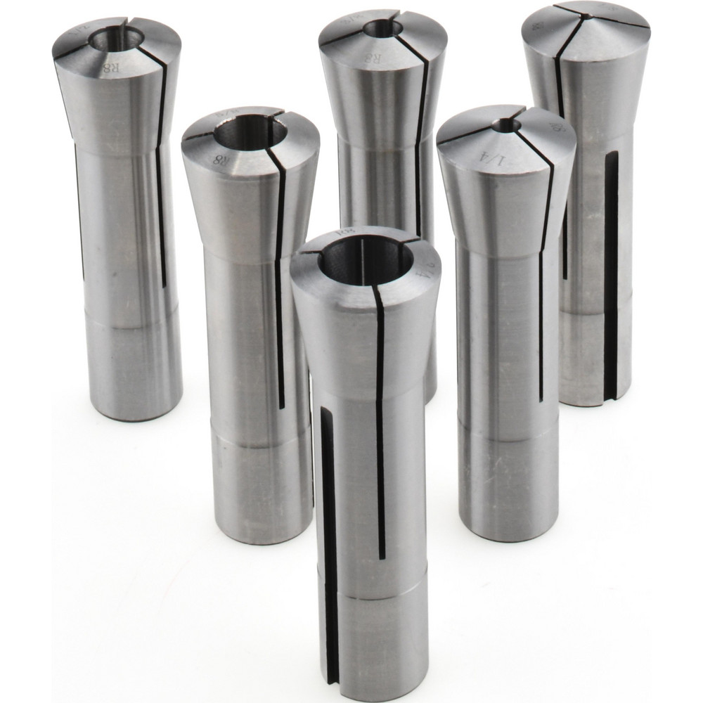 Value Collection - Collet Set: 6 Pc, 1/8 to 3/4