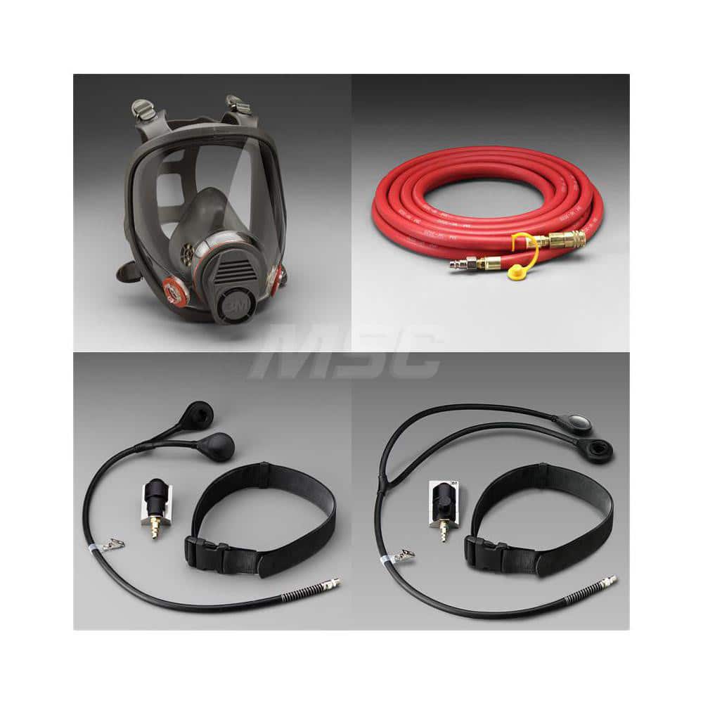 Supplied Air (SAR) Dual Air Line Adapter Kits; Mount Type: Front Mount ; Compatible Hose Type: Low Pressure ; Tube Length: 33in ; Tube Length (Inch): 33