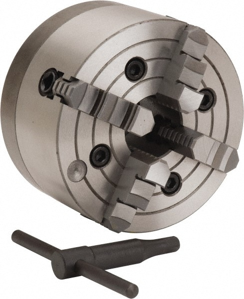 Independent Manual Lathe Chuck: 4-Jaw,  6" Dia