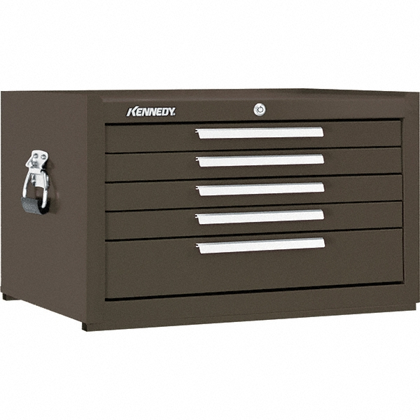 thumbnail image 2 of HOMCOM 5-Drawer Tool Chest With Wheels, Steel Lockable Tool Storage Ca With Handle 2 Keys For Garage Workshop Red 2 of 9