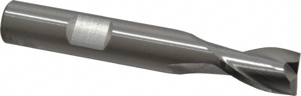 RobbJack T12-201-12 Square End Mill: 3/8 Dia, 1/2 LOC, 3/8 Shank Dia, 2-1/2 OAL, 2 Flutes, Solid Carbide Image