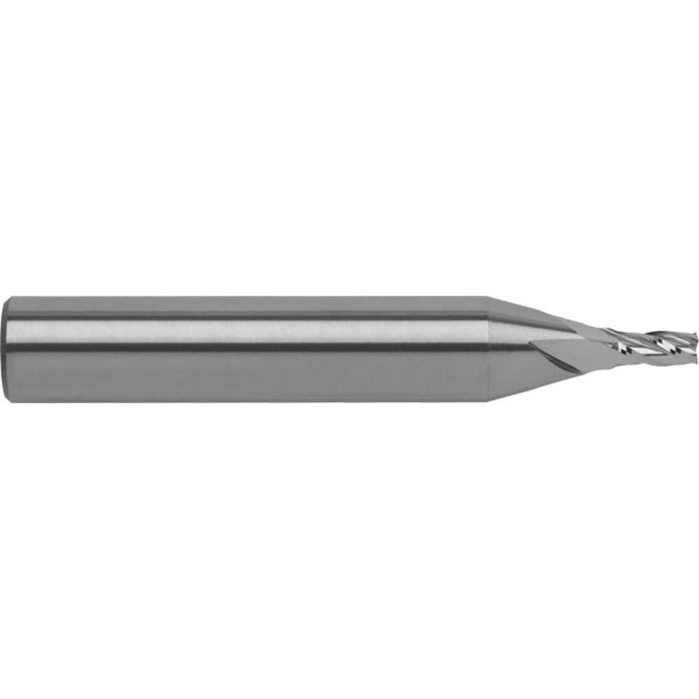 RobbJack T12-403-12 Square End Mill: 3/8 Dia, 1/2 LOC, 3/8 Shank Dia, 2-1/2 OAL, 4 Flutes, Solid Carbide Image