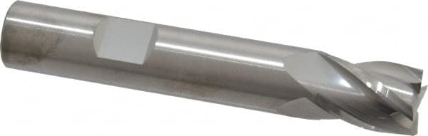 RobbJack T12-403-16 Square End Mill: 1/2 Dia, 5/8 LOC, 1/2 Shank Dia, 3 OAL, 4 Flutes, Solid Carbide 