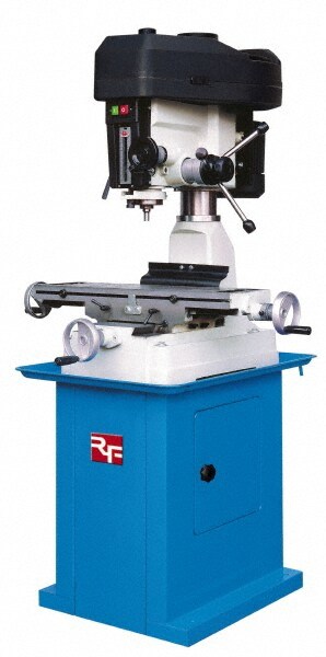 28.74 Inch Long x 28-3/4 Inch Wide, 1 Phase, Step Pulley Mill Drill Machine