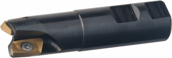 Kennametal 2267550 1" Cut Diam, 0.64" Max Depth, 1" Shank Diam, Weldon Shank, 3.968" OAL, Indexable Square-Shoulder End Mill Image
