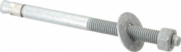 Value Collection 2858812 Concrete Wedge Anchor: 5/8" Dia, 8-1/2" OAL, 2-3/4" Min Embedment Image