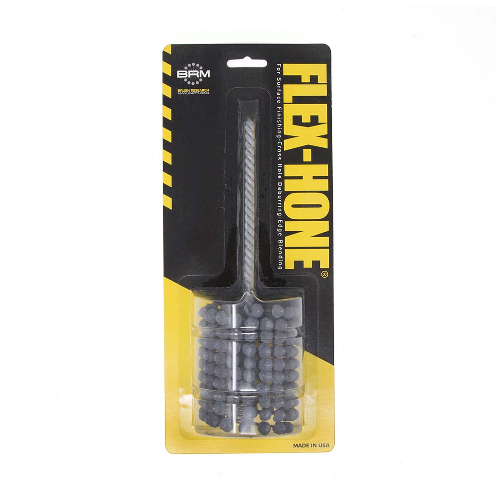 Flexible Cylinder Hone: 2-1/4" Max Bore Dia, 320 Grit, Silicon Carbide - 8" OAL