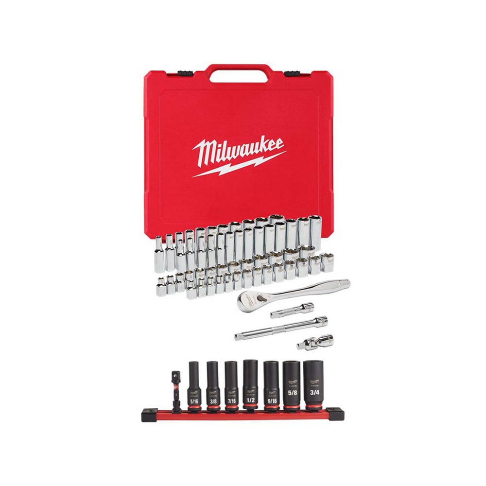 Socket Sets; Set Type: Deep; Standard; Universal ; Measurement Type: Inch; Metric ; Drive Size: 3/8 ; Minimum Size (mm): 6.00 ; Maximum Socket Depth (mm): 19.00 ; Maximum Size (mm): 19.00