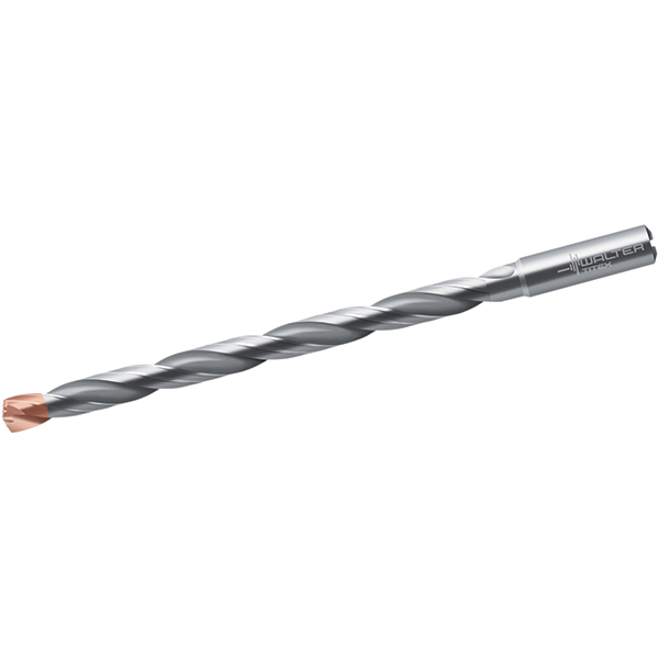WalterTitex Taper Length Drill Bit Series A6589DPP, 19 mm Dia, 140 ° Point, Solid Carbide