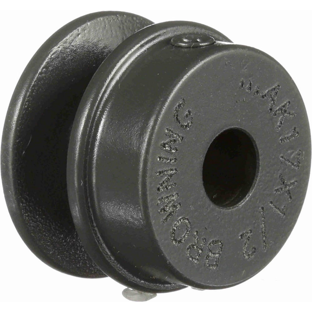 1/2" Bore Diam, 1-3/4" OD, Finished Bore Single Groove Sheave