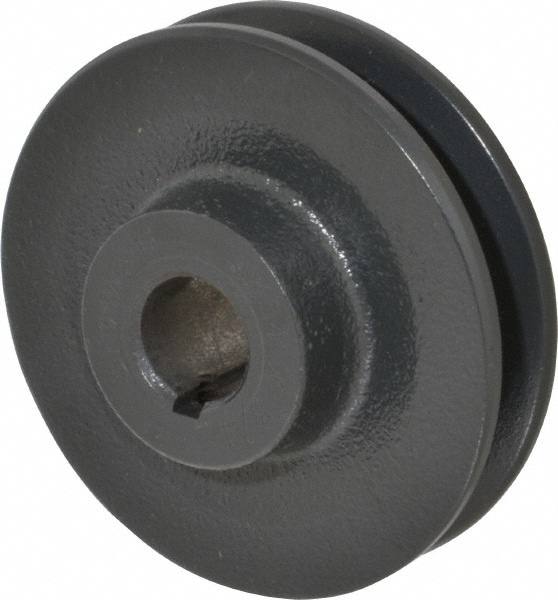 3/4" Bore Diam, 3.45" OD, Finished Bore Single Groove Sheave