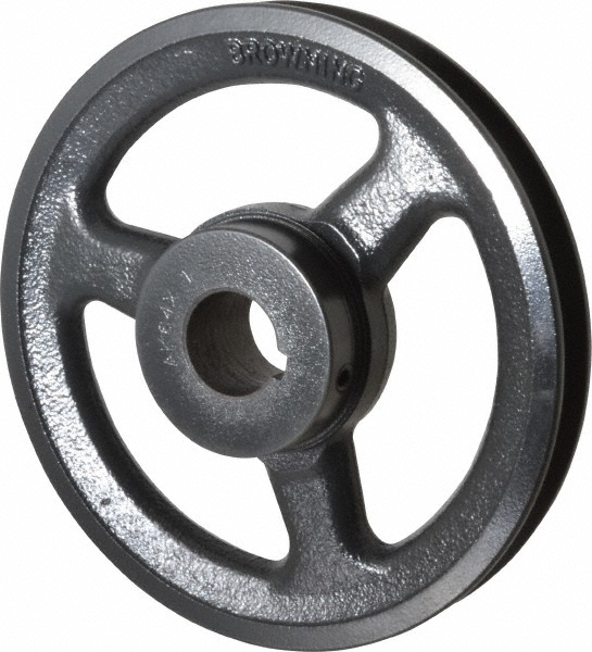 Browning 1" Bore Diam, 61/4" OD, Finished Bore Single Groove Sheave