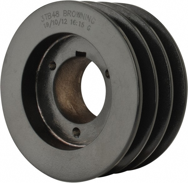 Browning 3TB48 3TB48 3 Groove, 1/2 to 1-3/4 Bore Diam, 5.15" Outside Diam, QD Bushed V Belt Sheave 