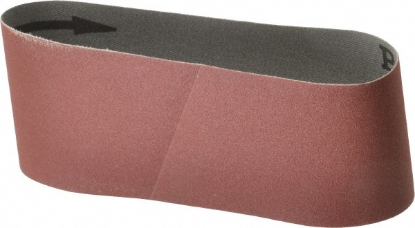 Abrasive Belt: 2-1/2" Wide, 14" Long, 180 Grit, Aluminum Oxide