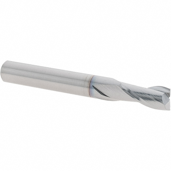 Square End Mill: 2 Flutes, Solid Carbide