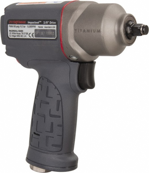 Air Impact Wrench: 3/8" Drive, 15,000 RPM, 300 ft/lb - 1/4" Inlet, 17 CFM, 1,500 BPM, Pistol Grip