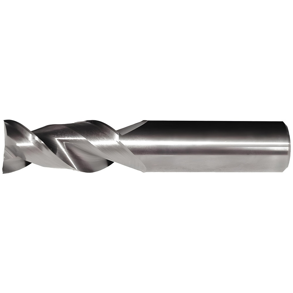 Corner Radius End Mill: 1/4" Dia, 3/4" LOC, 0.015" Radius, 2 Flutes, Solid Carbide
