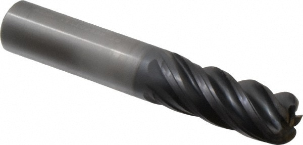 Kennametal 3899140 Corner Radius End Mill: 1/2" Dia, 1-1/4" LOC, 0.06" Radius, 5 Flutes, Solid Carbide Image