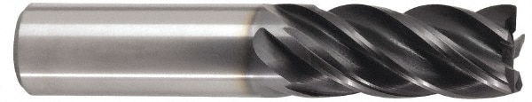 Kennametal 3580805 Square End Mill: 5/8 Dia, 1-1/4 LOC, 5/8 Shank Dia, 3-1/2 OAL, 5 Flutes, Solid Carbide Image