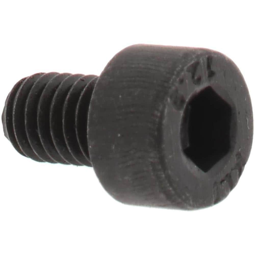 Socket Cap Screw: M4 x 0.7, 6 mm Length Under Head, Socket Cap Head, Hex Socket Drive, Alloy Steel, Black Oxide Finish