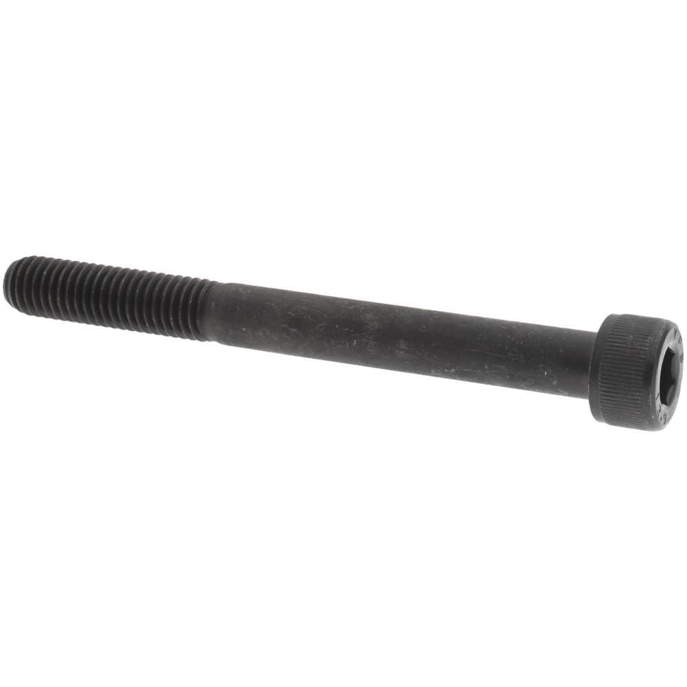 Socket Cap Screw: M8 x 1.25, 80 mm Length Under Head, Socket Cap Head, Hex Socket Drive, Alloy Steel, Black Oxide Finish