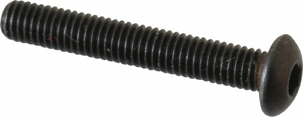 Made in USA 10F125KBC #10-32 1-1/4" Length Under Head Hex Socket Drive Button Socket Cap Screw Image