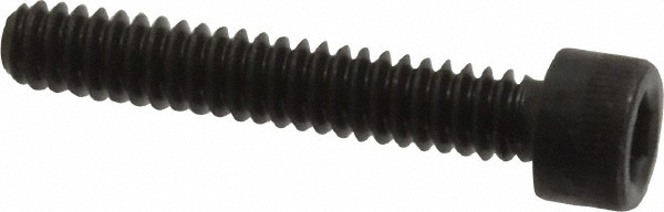 Made in USA 10C112KCS Low Head Socket Cap Screw: #10-24, 1-1/8" Length Under Head, Socket Cap Head, Hex Socket Drive, Alloy Steel, Black Oxide Finish Image