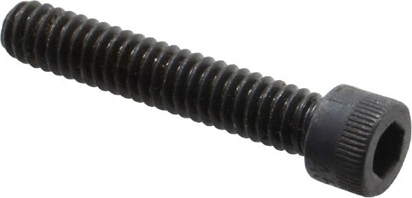 Made in USA 25C137KCS Low Head Socket Cap Screw: 1/4-20, 1-3/8" Length Under Head, Socket Cap Head, Hex Socket Drive, Alloy Steel, Black Oxide Finish Image